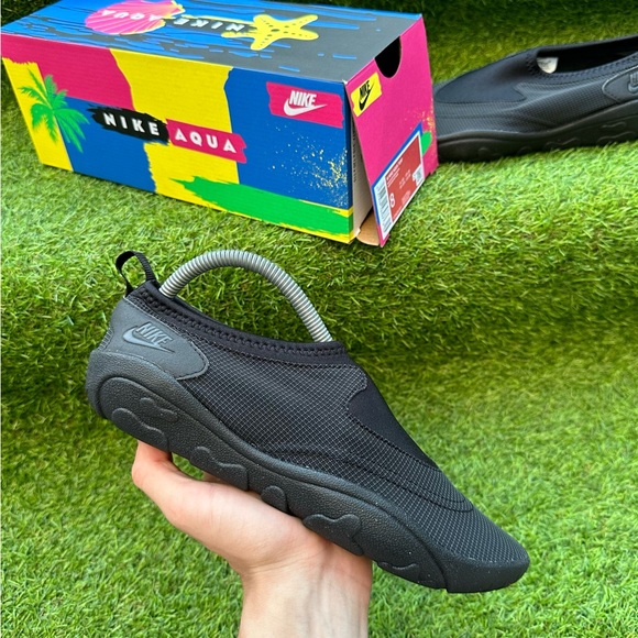 Nike Aqua Turf Black Off Noir Women's Shoes Size 8 9 US Authentic Sneakers - Picture 2 of 7